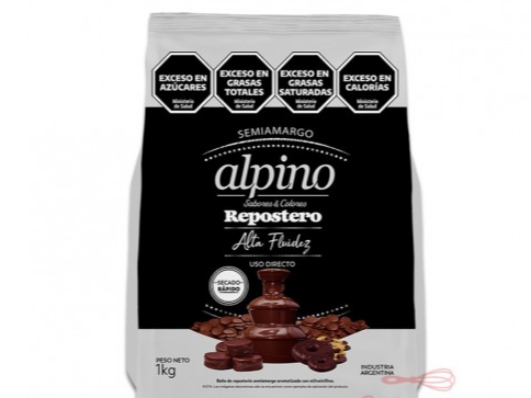 BAÑO REPOSTERIA SEMIAMARGO ALPINO X 1KG