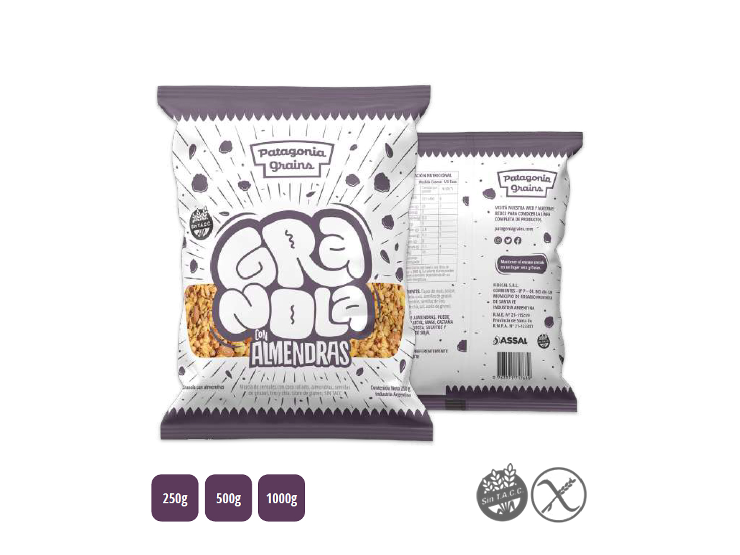 GRANOLAS PATAGONIA GRAINS SIN GLUTEN