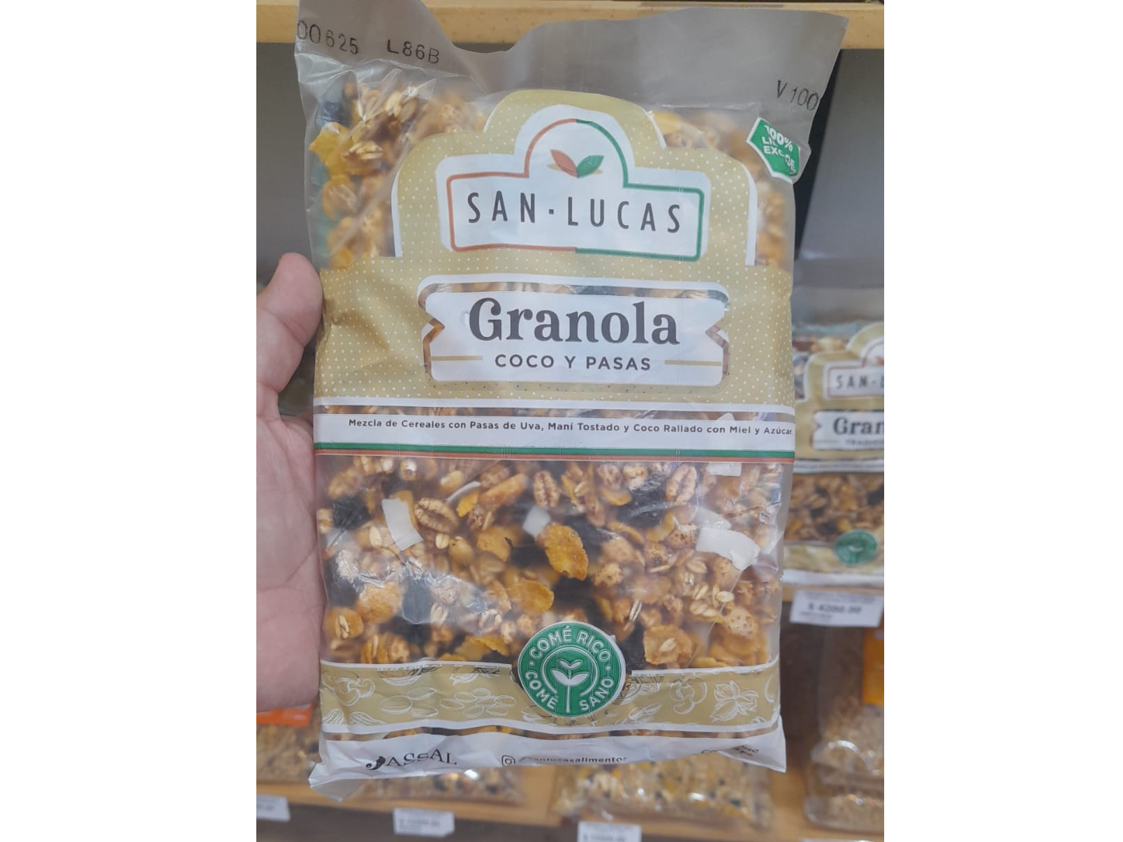 GRANOLA SAN LUCAS COCO Y PASAS