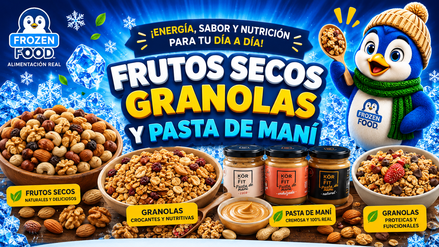 FRUTOS SECOS y PASTA DE MANÍ
