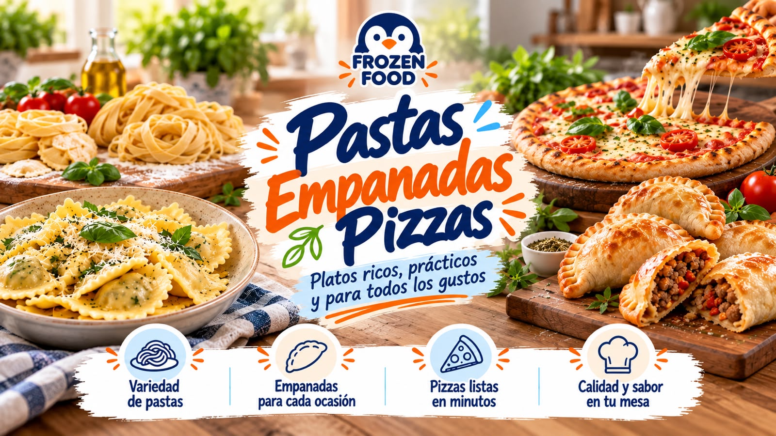 Pastas,empanadas y pizzas