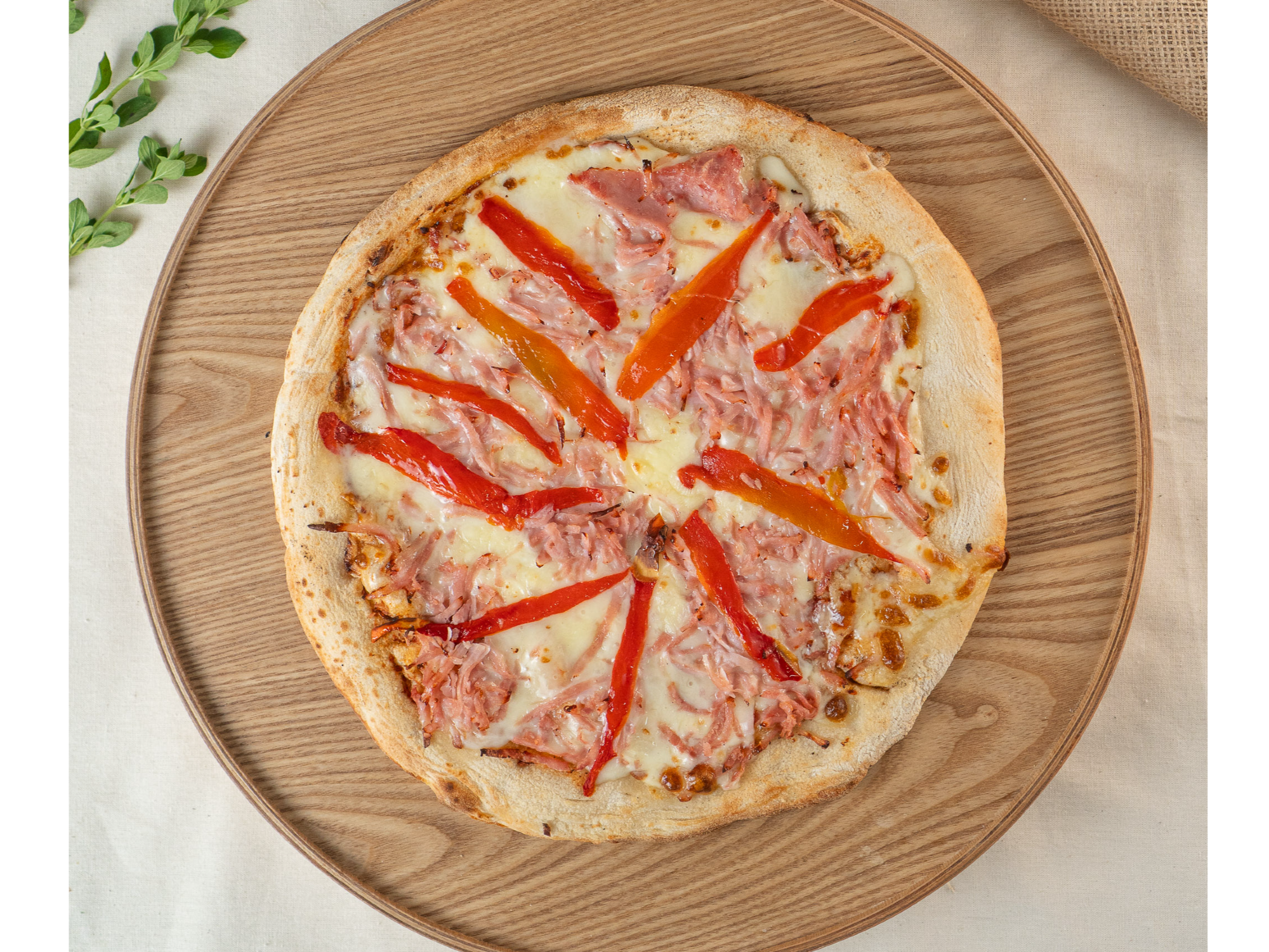 Pizza Jamón y Morrón COPPENTO 8 porciones 780 gr