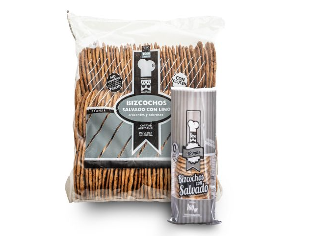 Bizcochos Salvado c/Lino x 180 gr