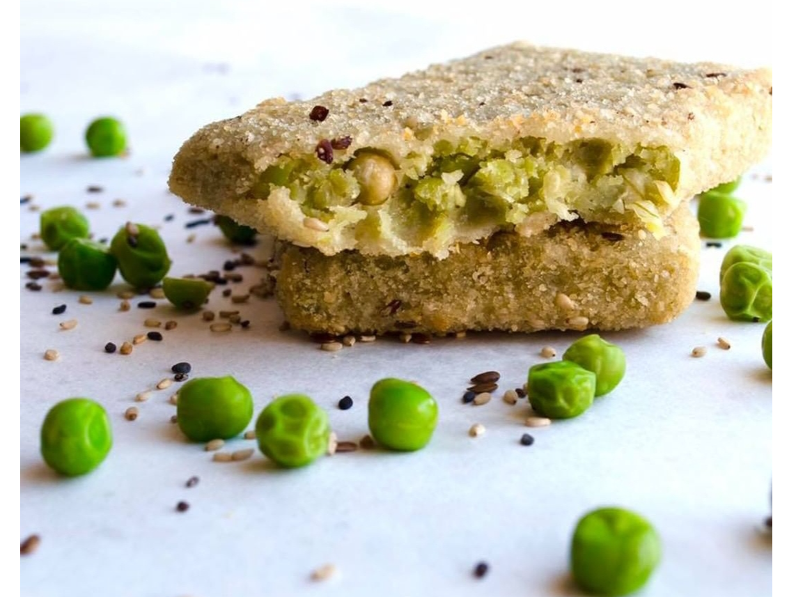 Milanesas de Arvejas c/Queso y Semillas