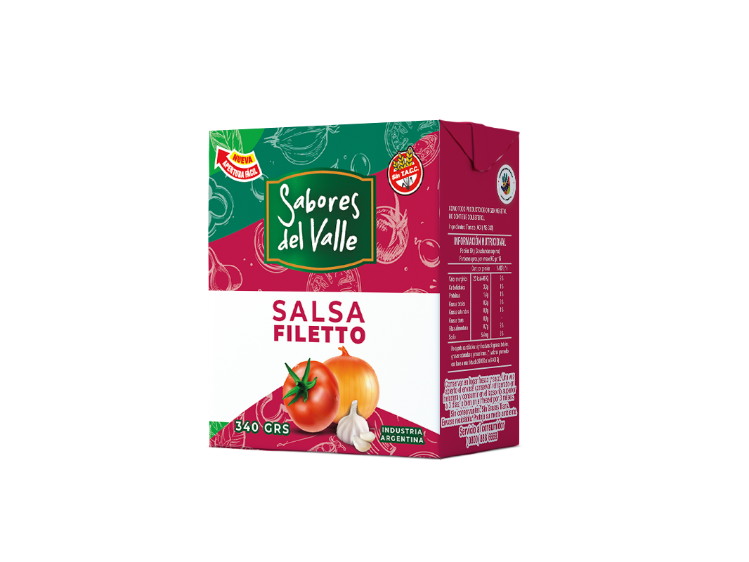 Salsa Filetto Tetra Recart 340 grs.