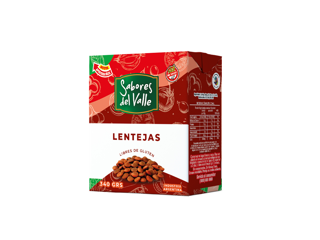 Lentejas Tetra Recart 340 grs.