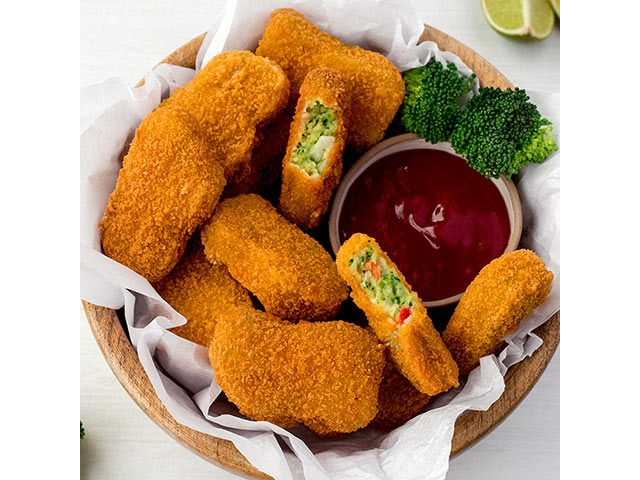 Nuggets de Brócoli,Morrón,Cebolla y Queso