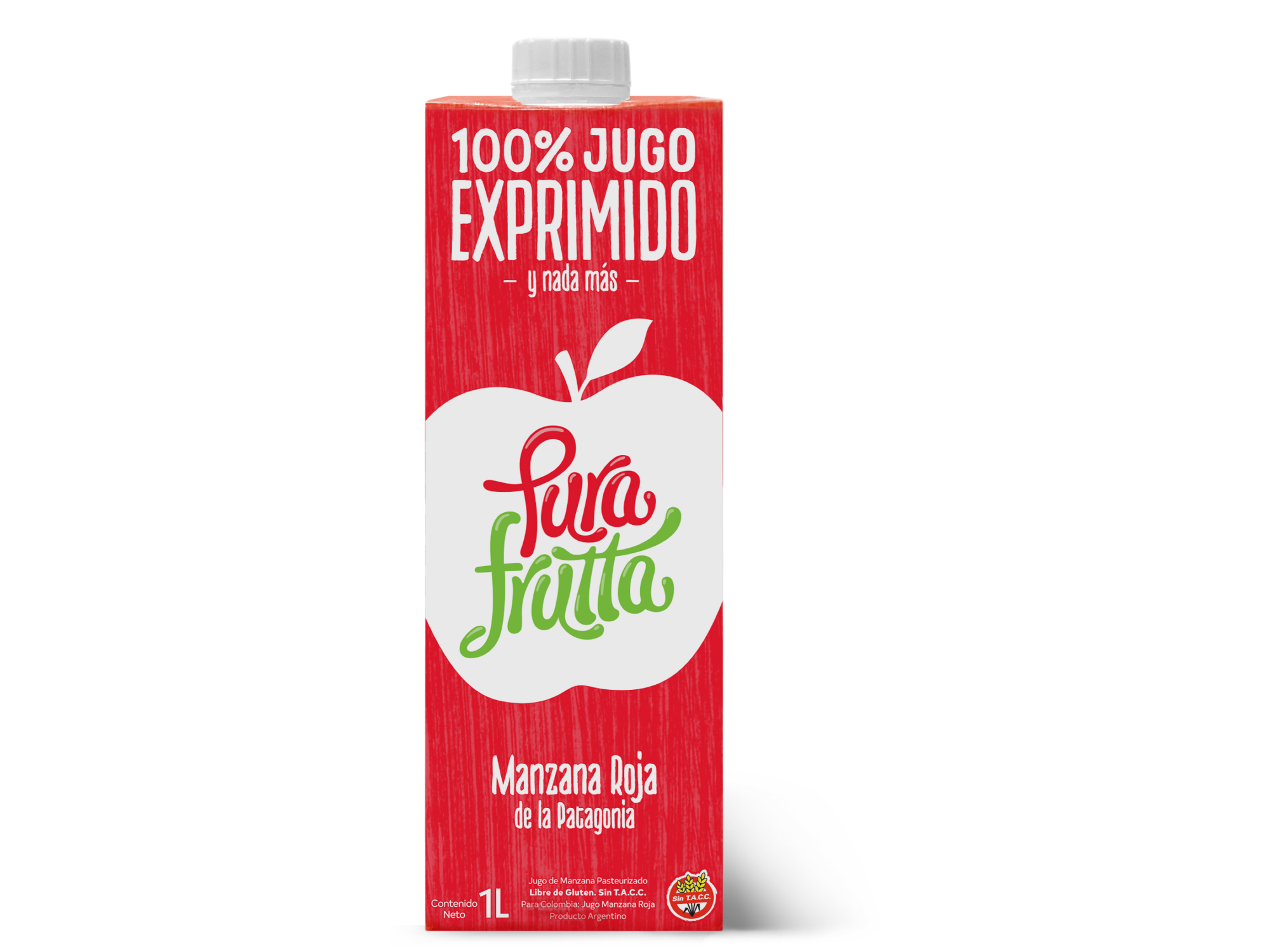 Manzana Roja 1000ml Jugo 100% Exp. Pura Fruta