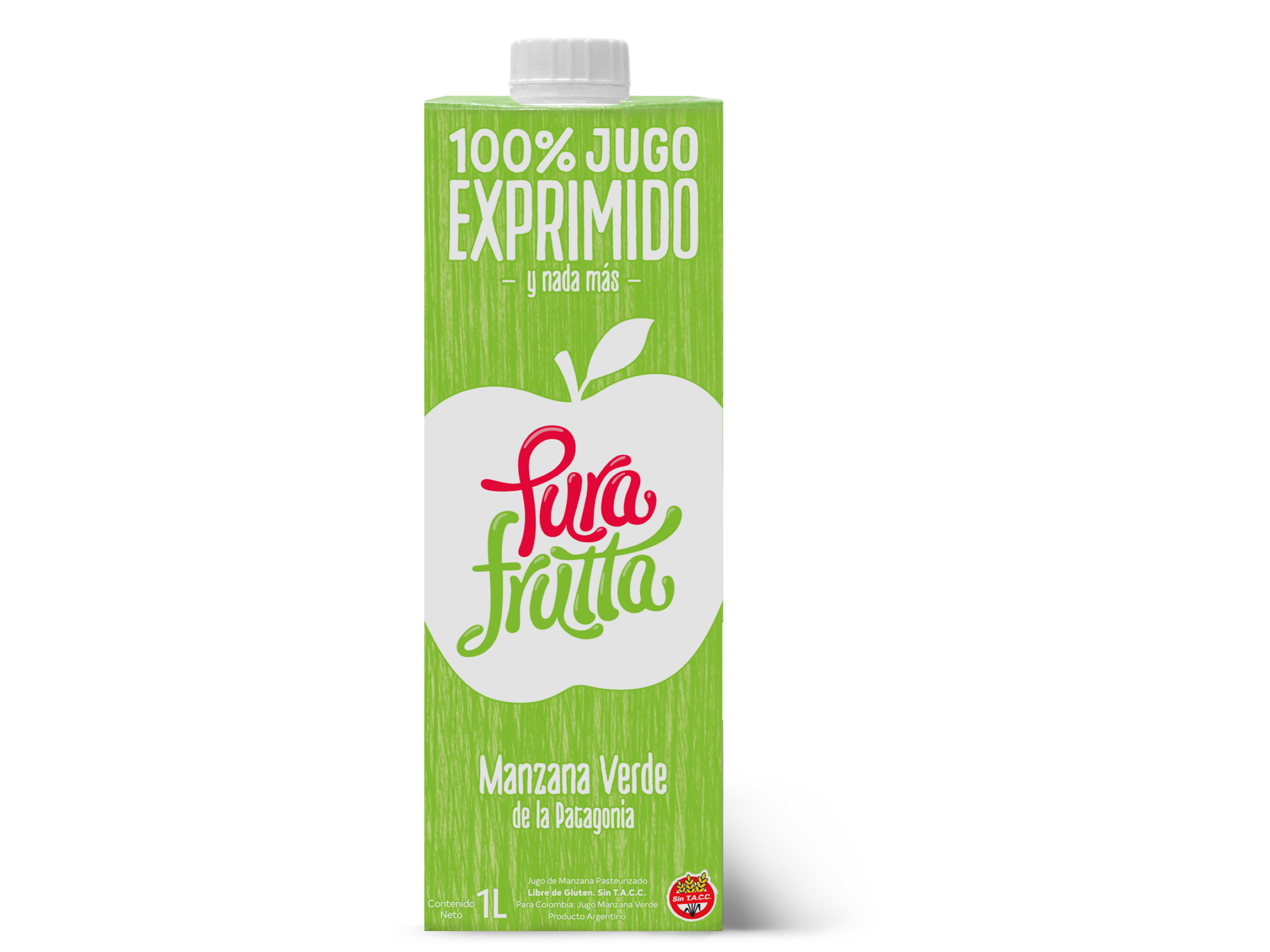 Manzana Verde 1000ml Jugo 100% Exp. Pura Fruta