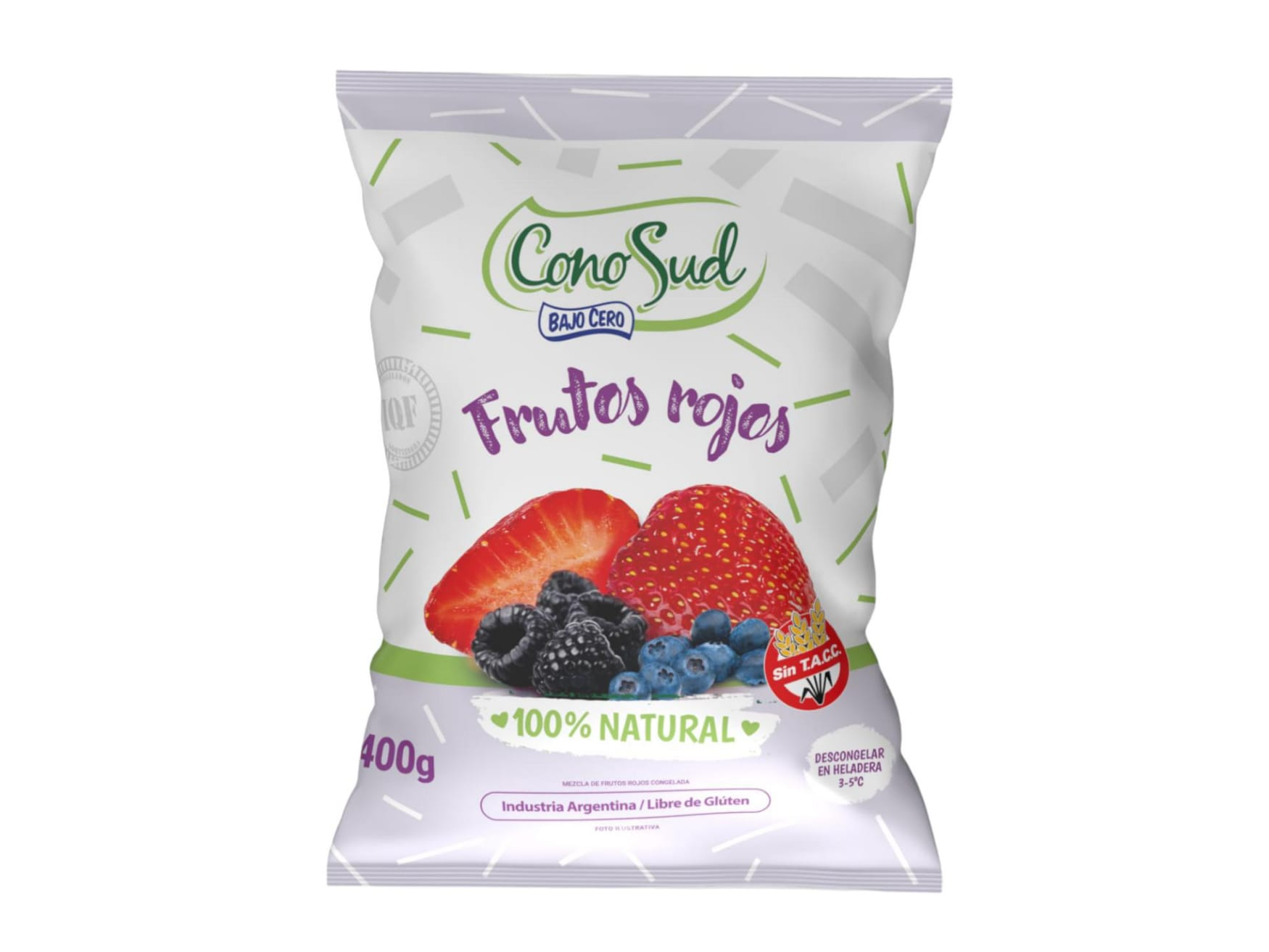 Mix Frutos Rojos IQF bolsa 400grs