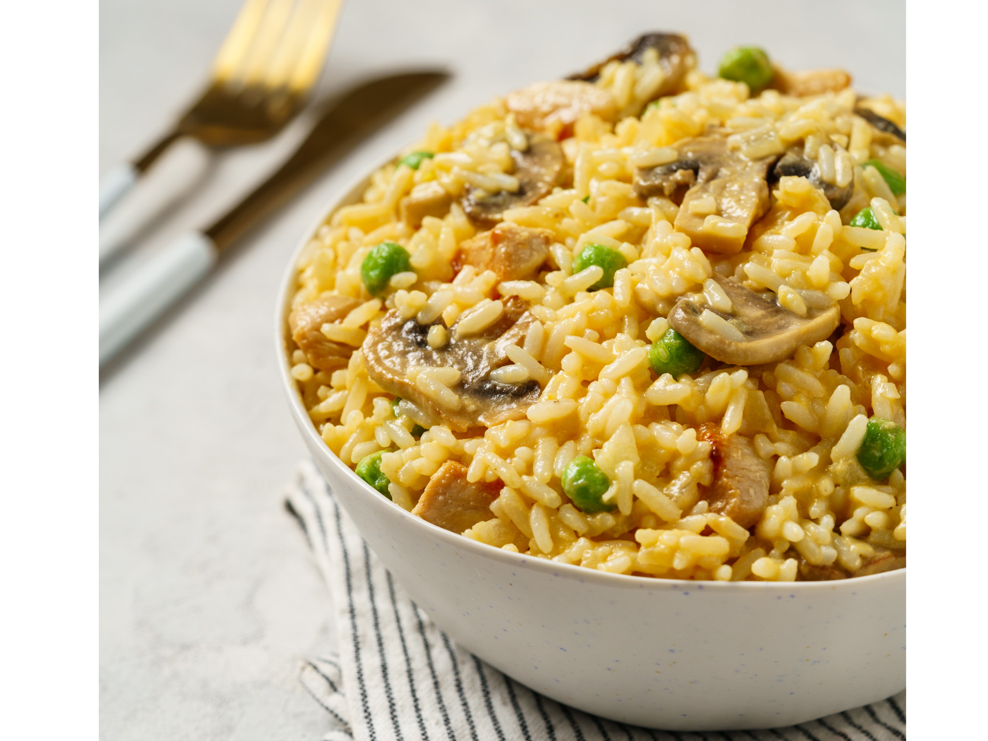 Risotto de Calabaza C/ Pollo y Champignones