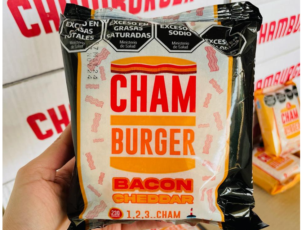 Hamb. c/ Cheddar y Bacon - Chamburger