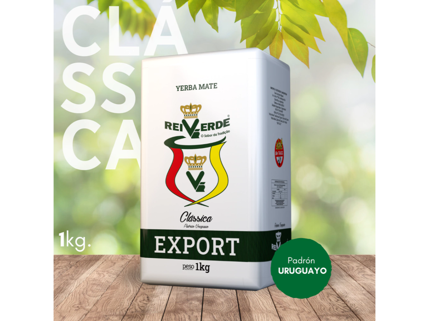 Yerba Mate Rei Verde Export Clasica x 1kg