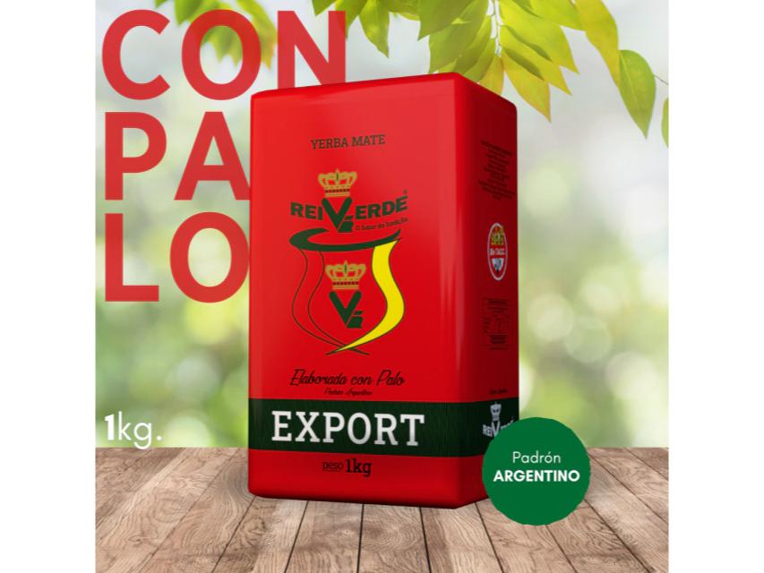 Yerba Mate Rei Verde Export Padron Argentino x 1kg