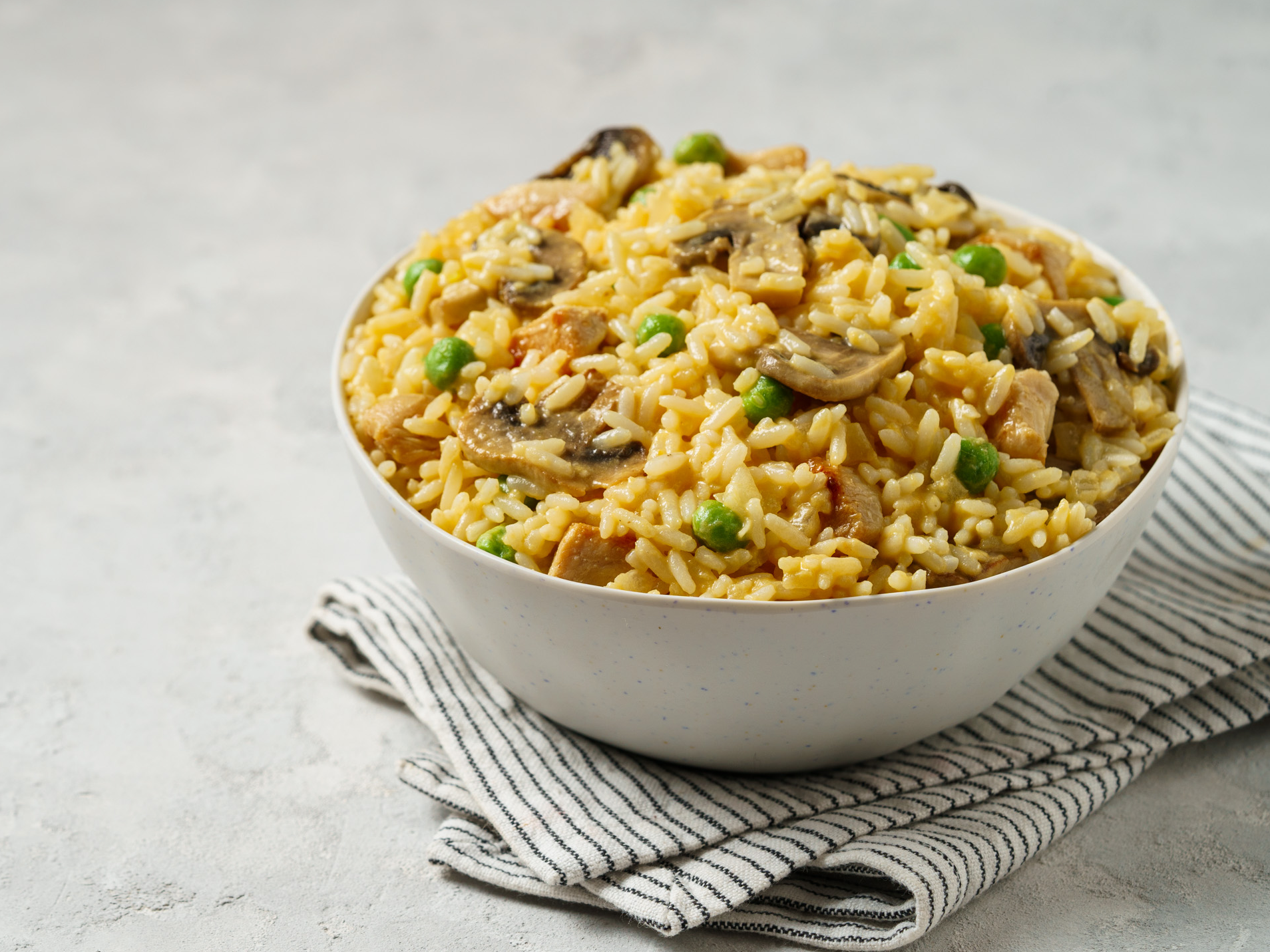 Risotto de Calabaza C/ Pollo y Champignones