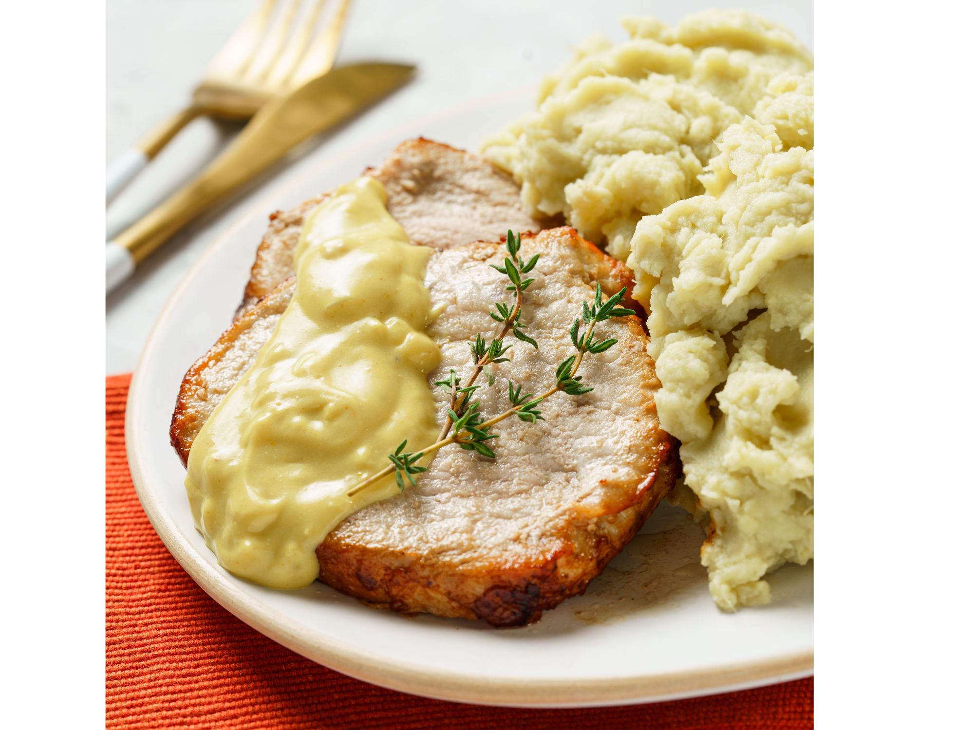 Carré de Cerdo C/Puré de Batatas
