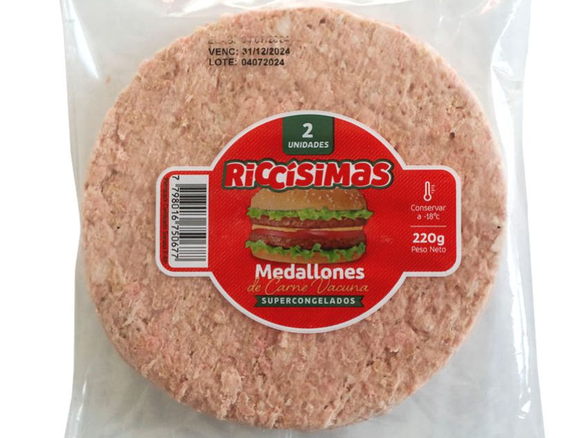 Hamburguesas Carne Vacuna pqte x 220 gr