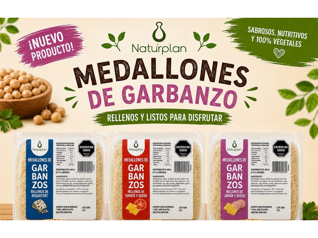 Medallones de Garbanzo Rellenos x 4 uni