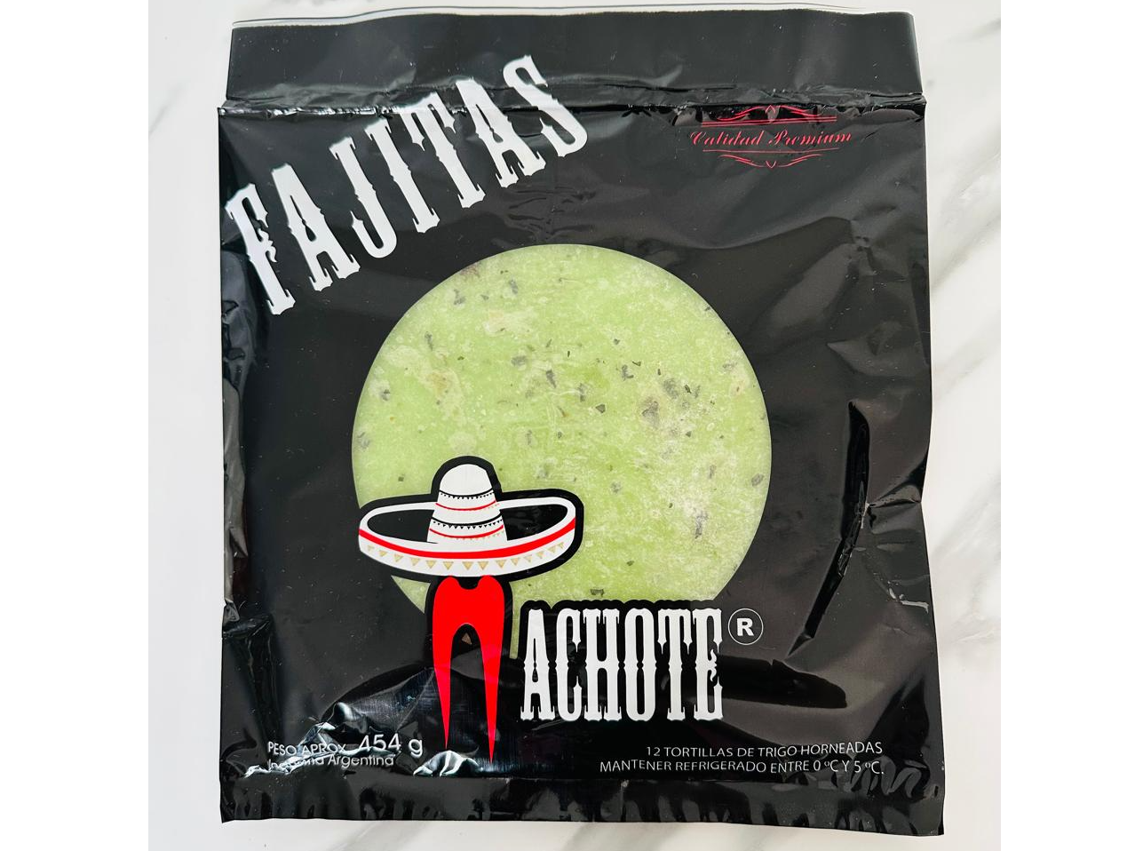Tortillas Espinaca 17 cm x 12 UNI