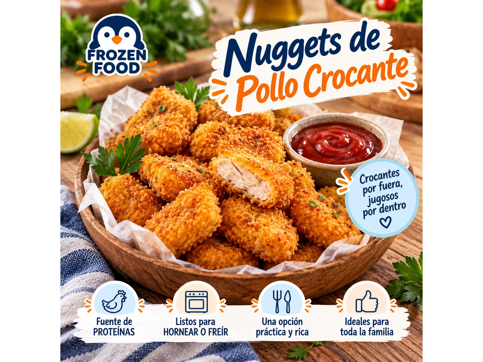 Nuggets de Pollo Crocante X 1 KG