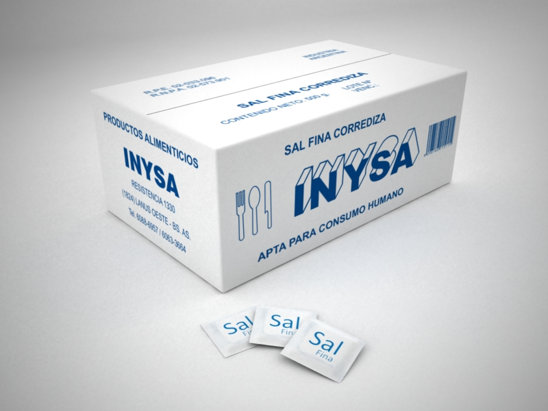 Caja de Sal en sobres (1000s de 0.5grs.)