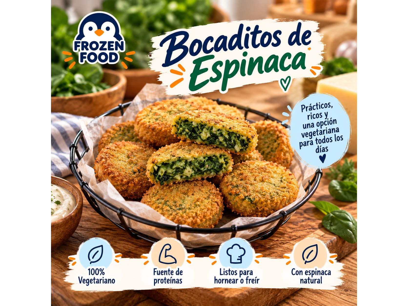 Bocadito de Espinaca x 1 kg