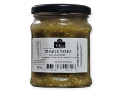 TOMATES VERDES con chiles jalapeño 270g.
