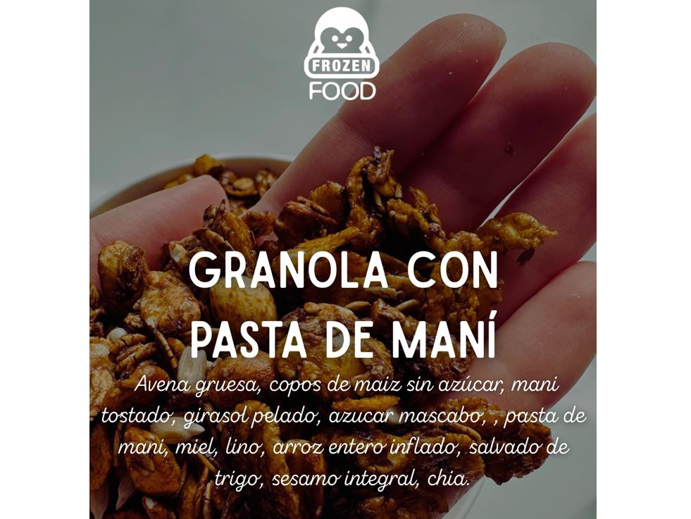 GRANOLA CON PASTA DE MANÍ x 1 kg