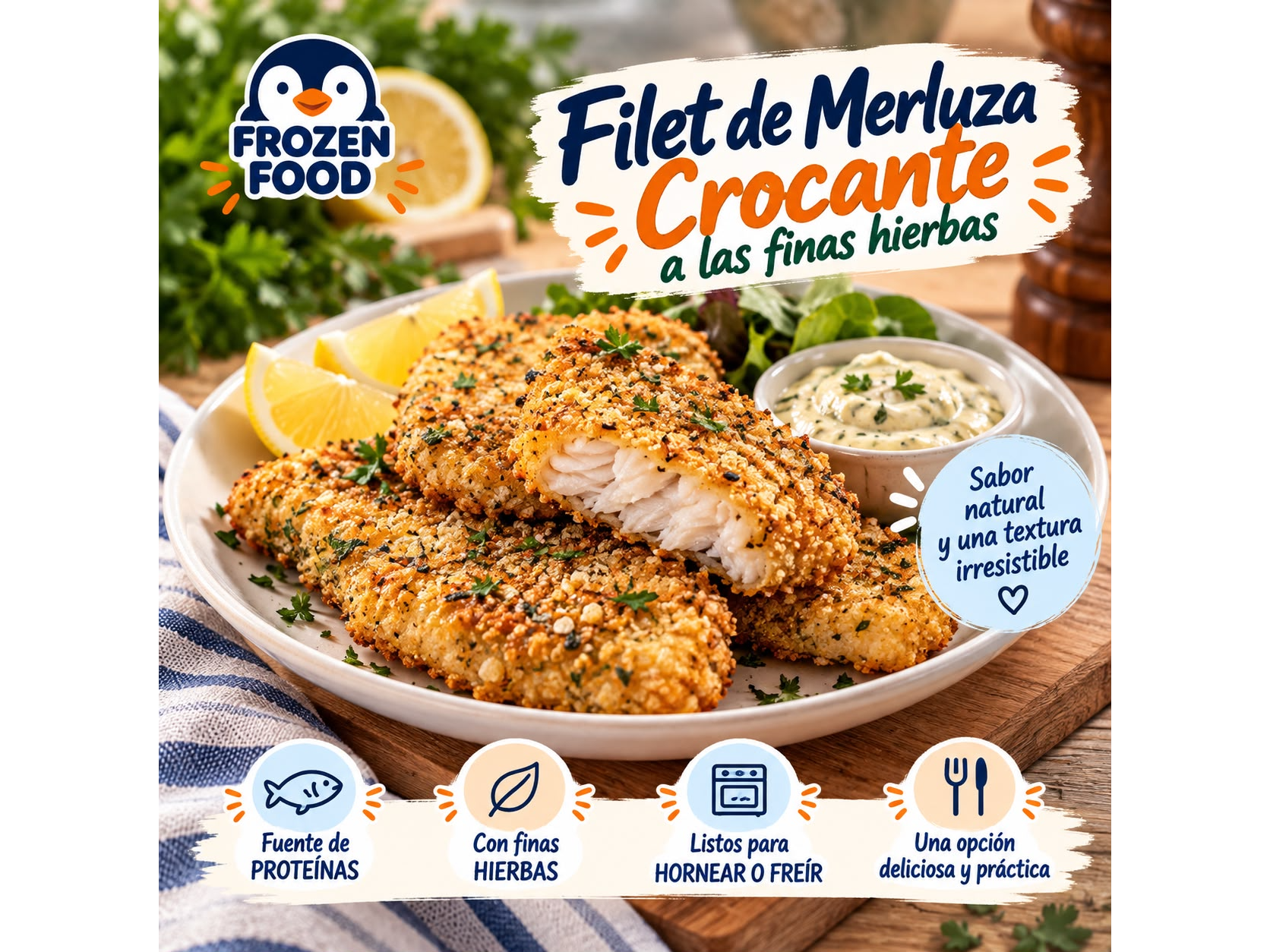 Filet de Merluza a las Finas Hierbas X 1 KG