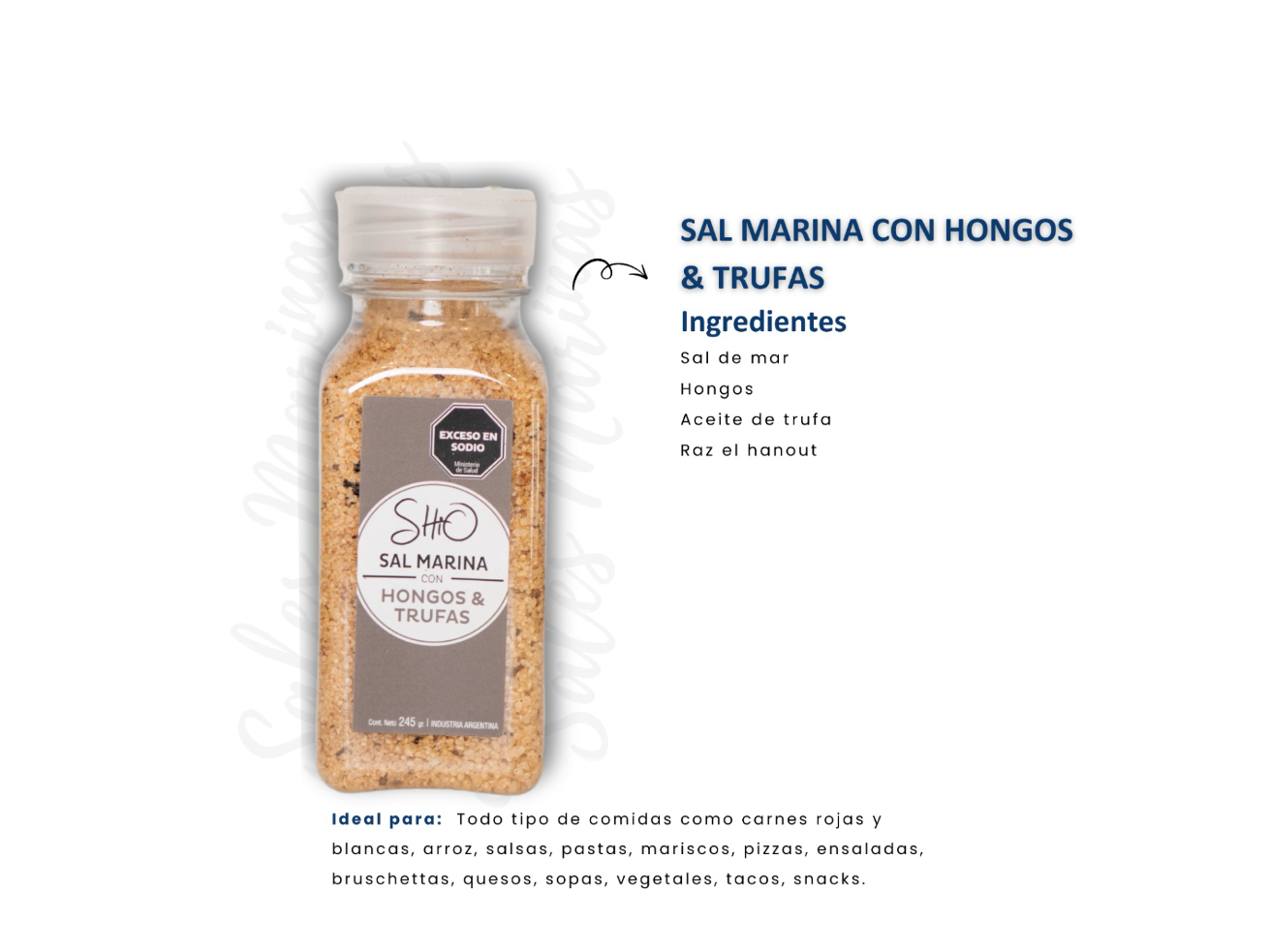 SAL MARINA CON HONGOS Y TRUFAS