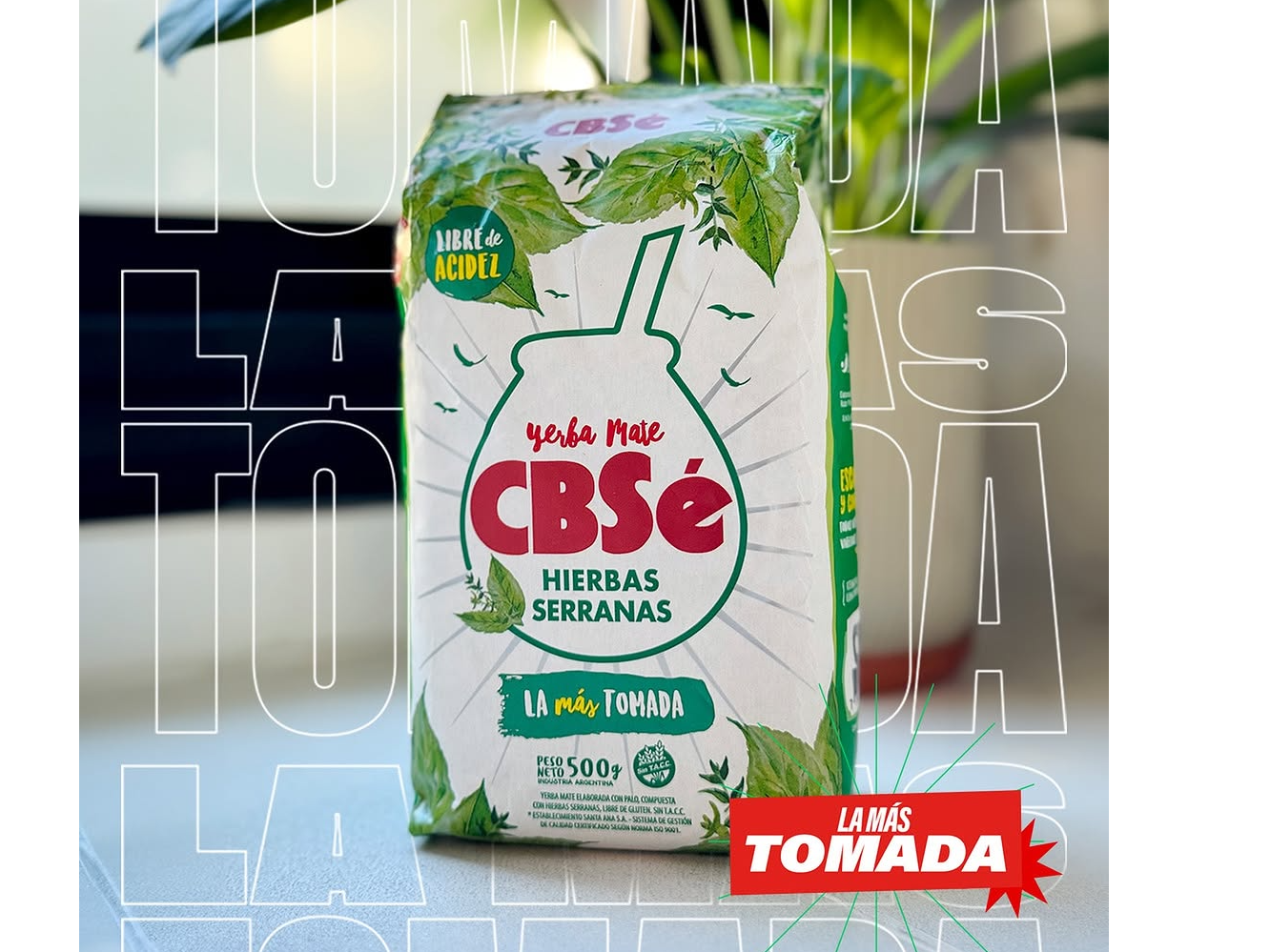 Yerba Mate Cbsé Yerbas Serranas x 500 gr