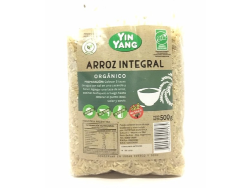 Arroz integral orgánico Yin Yang x500 grs