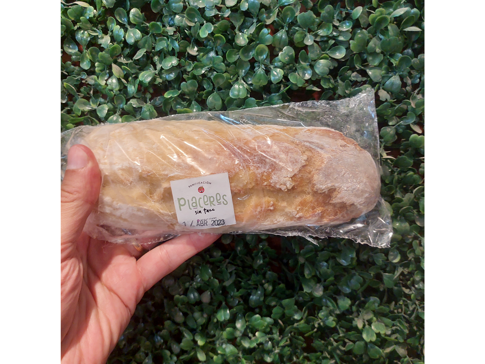 Pan varilla Placeres sin tacc x1 und