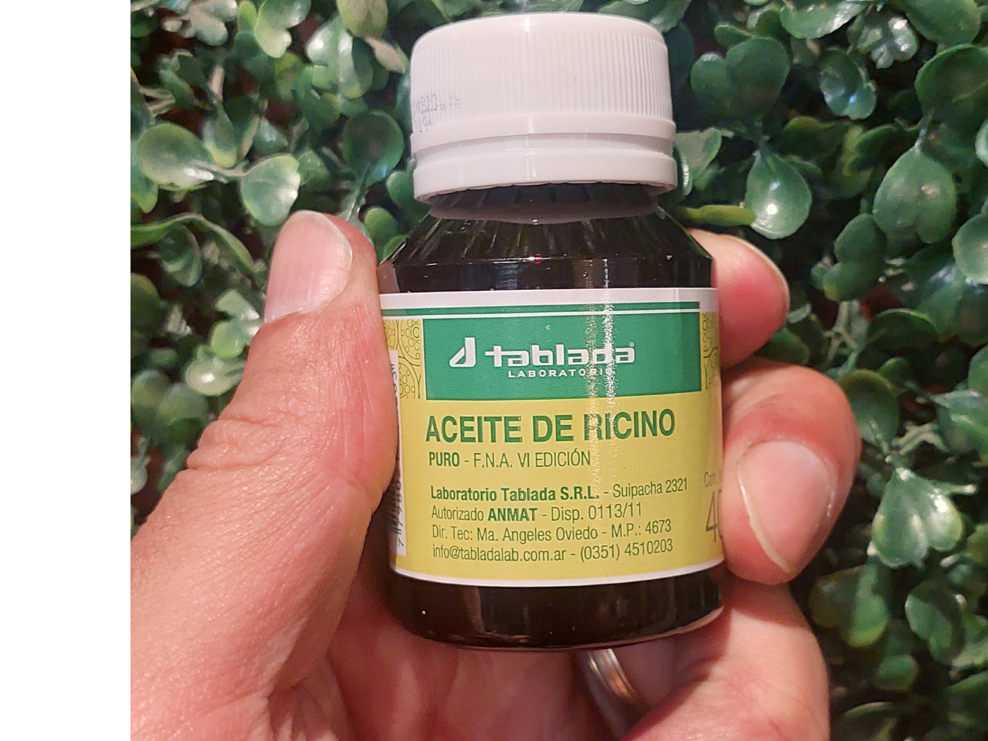 Aceite de Ricino Tablada x40 ml de Al Natural Almacen Saludable