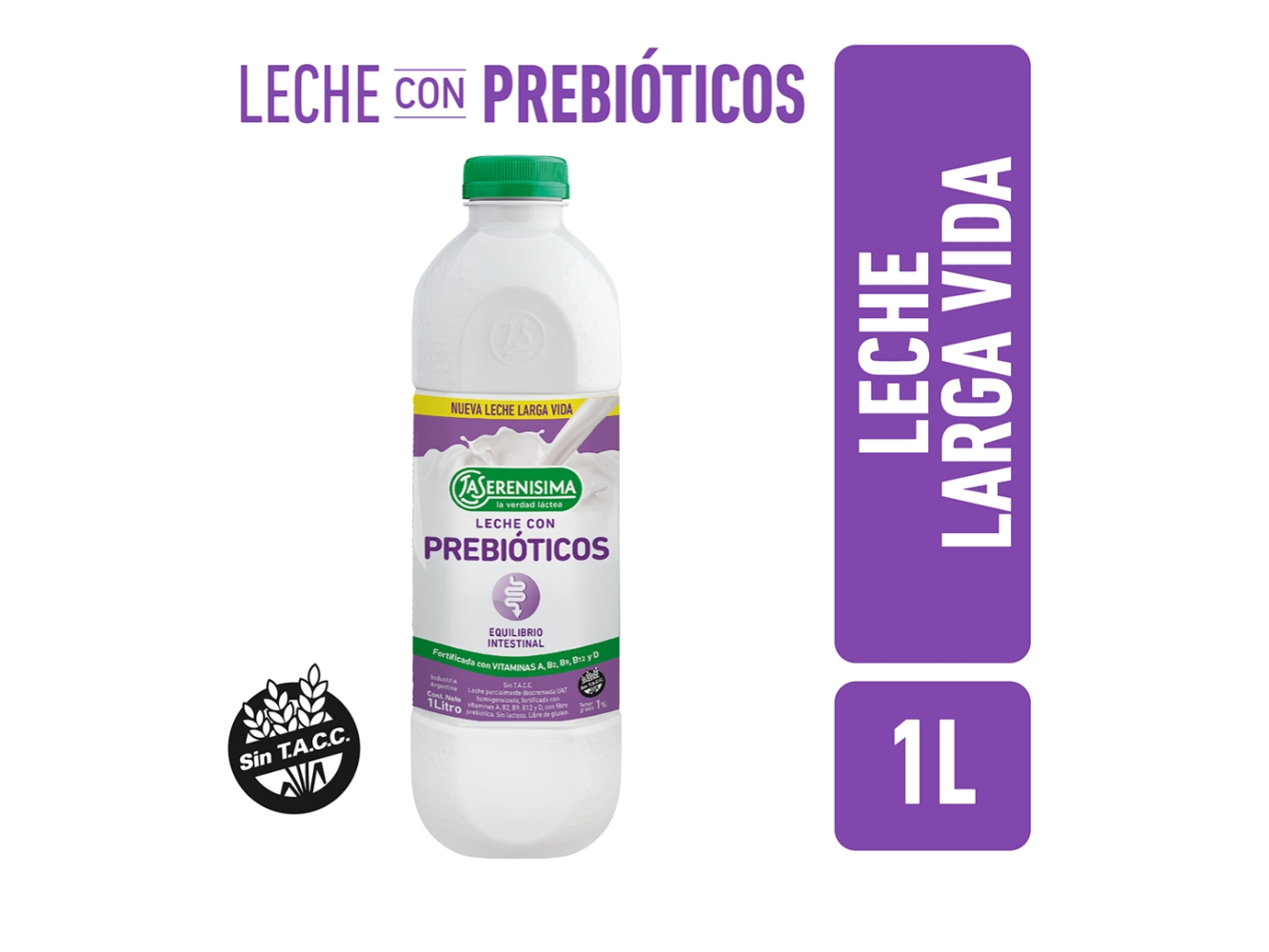 LECHE LA SERENISIMA PREBIOTICOS X1L