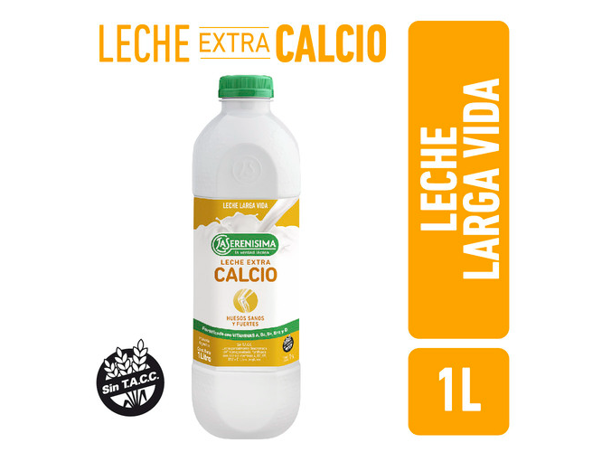 LECHE LA SERENISIMA EXTRA CALCIO X1L