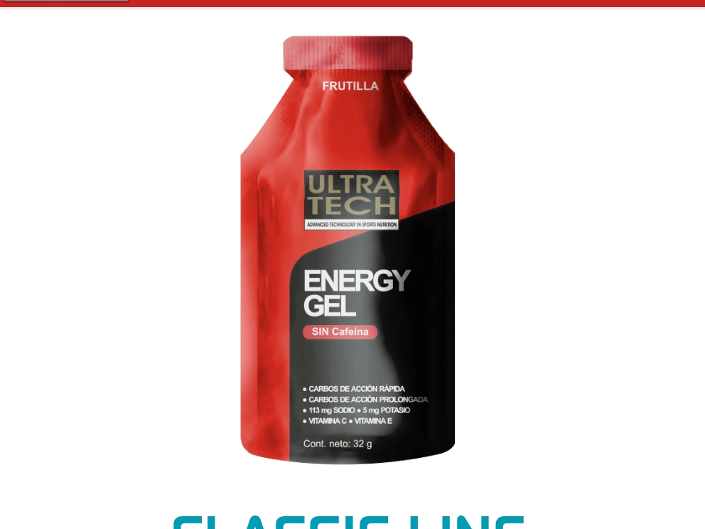 ULTRATECH ENERGY GEL S/CAFEINA X32G