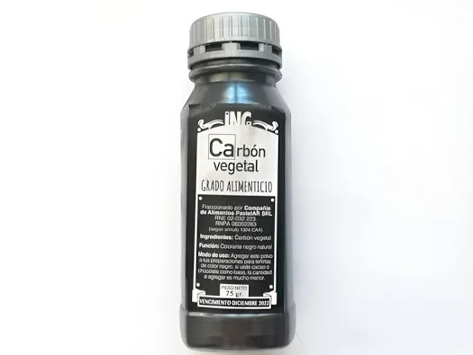 CARBON VEGETAL GRADO ALIMENTARIO SIN TACCX75G (Copia)