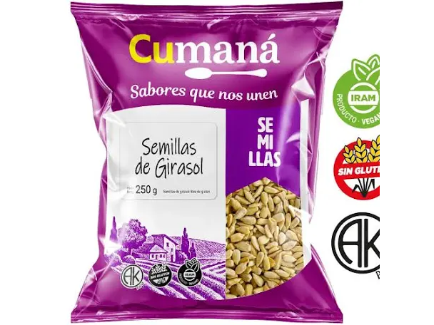 SEMILLAS DE GIRASOL CUMANA SIN GLUTEN X1 Und (Copia)