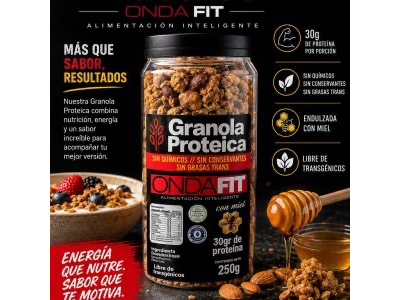 GRANOLA PROTEICA ONDAFIT X250grs (Copia)