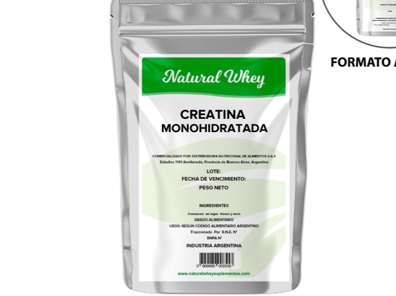 CREATINA MONOHIDRATA NATURAL WHEY X250G (Copia)