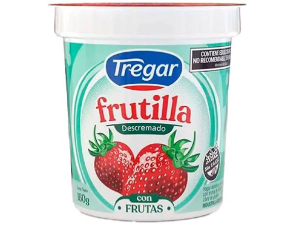 Yogurt Tregar descremado con frutas x160 grs