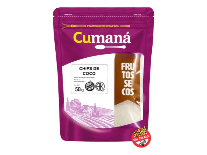 COCO CHIPS CUMANA SIN TACC X50G