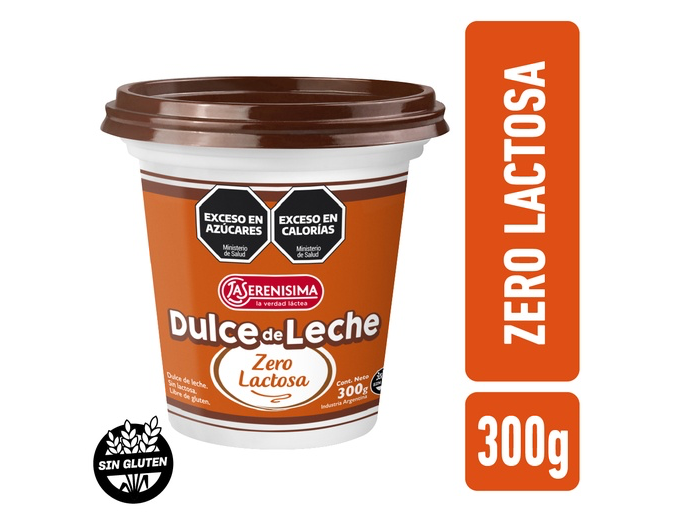 DULCE DE LECHE LA SERENISIMA ZERO LACTOSA X300G