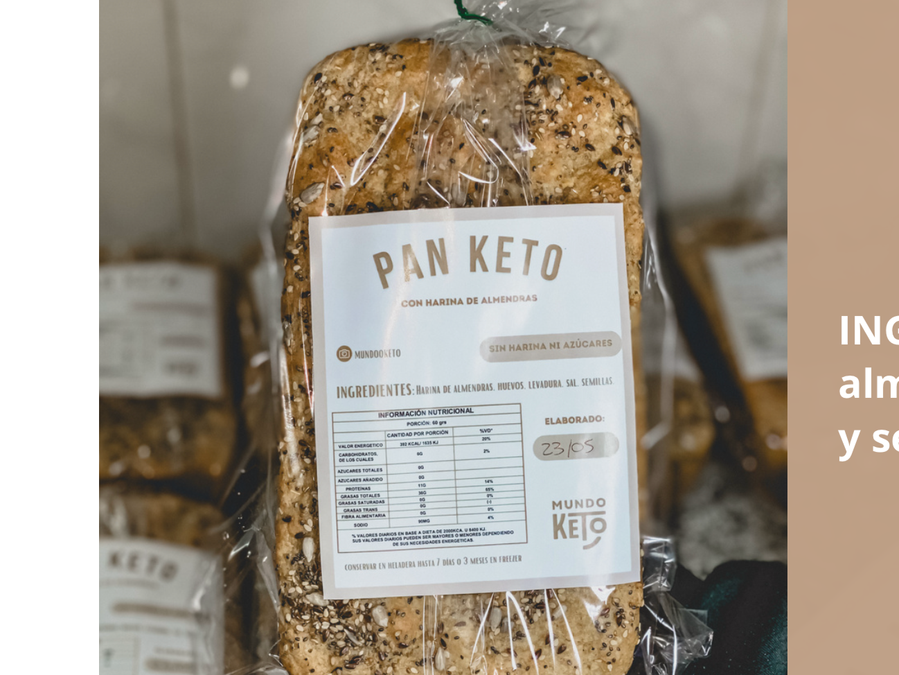 PAN DE ALMENDRA MATCA KETO X1