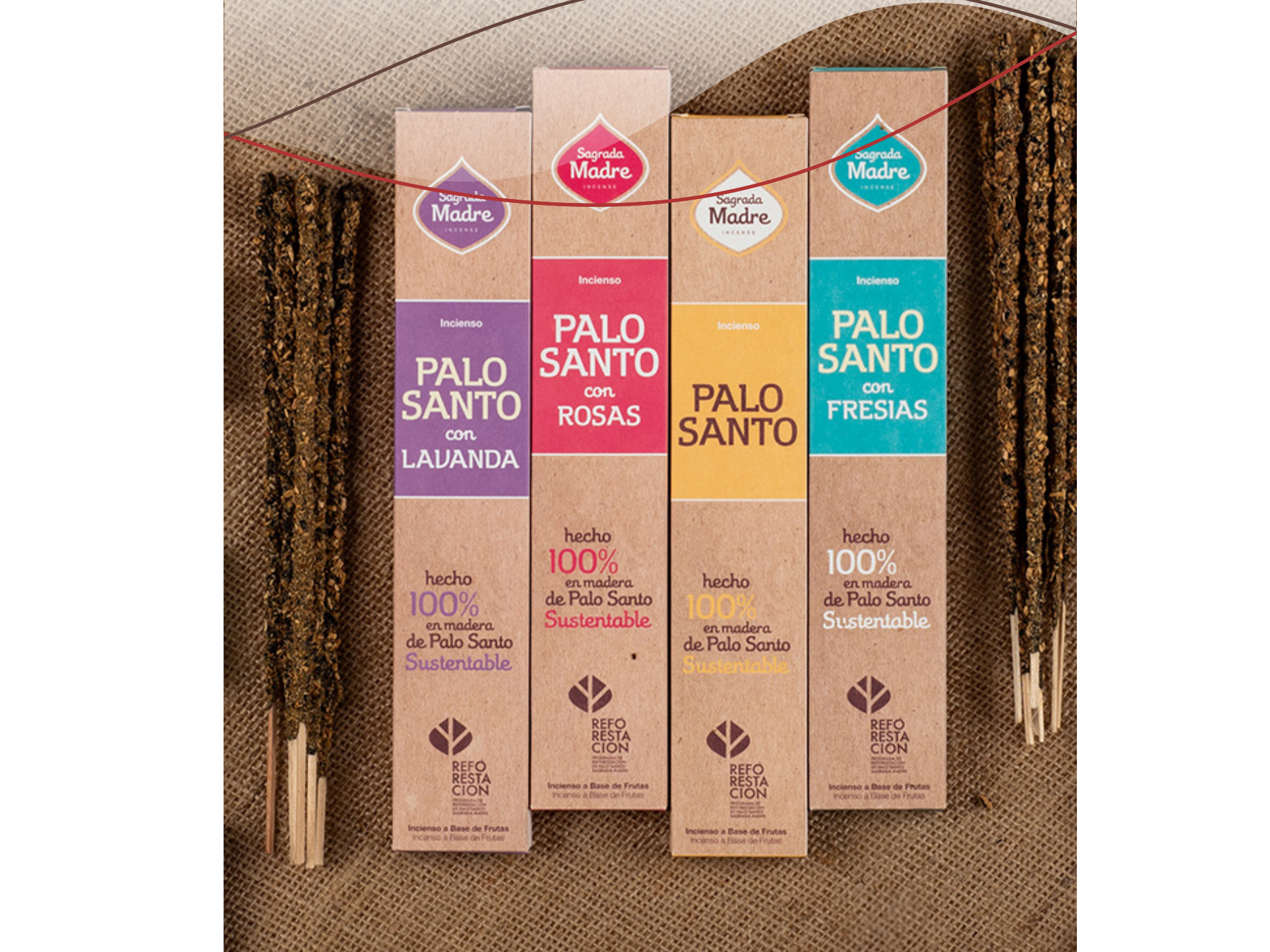 SAHUMERIOS PALO SANTO SAGRADA MADRE X8