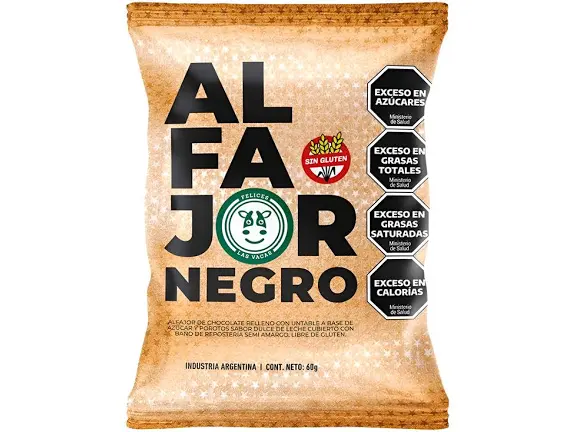 ALFAJOR NEGRO FELICES LAS VACAs x1