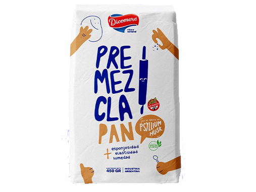 PREMEZCLA PAN (SIN TACC) C/ PSYILLUM HUSK DICOMERE 450GRS
