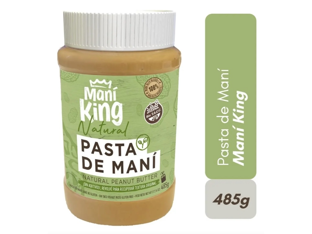 PASTA DE MANI KING NATURAL X485GRS S/TAC