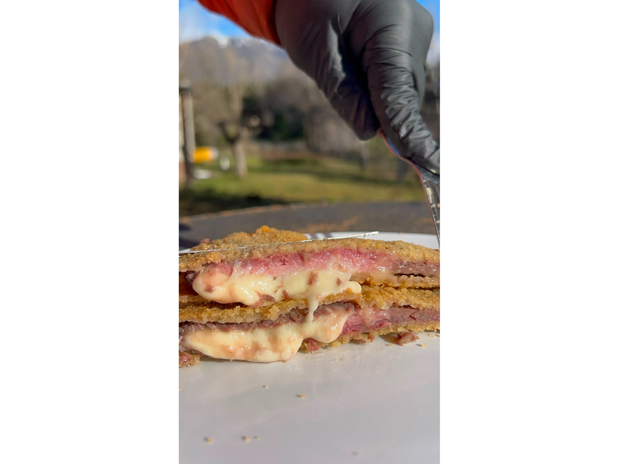 Milanesa rellena de Jamón y muzza